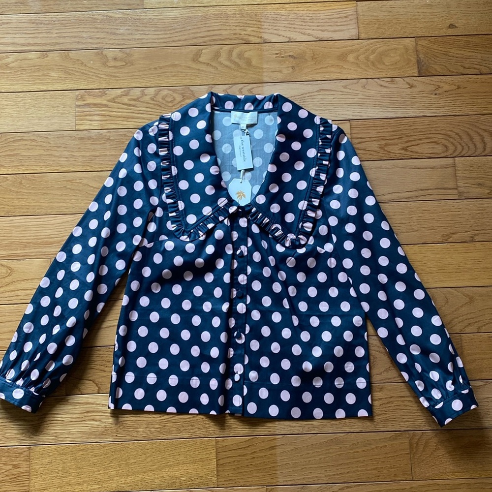 New with Tags (NWT) The Westisde Polka Dot Blouse Small